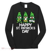 Happy St Patricks Day, St Paddys Day, Funny St Pattys Day Gnomes Long Sleeve Shirt thumb 0