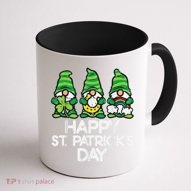 Happy St Patricks Day, St Paddys Day, Funny St Pattys Day Gnomes Coffee Mug back