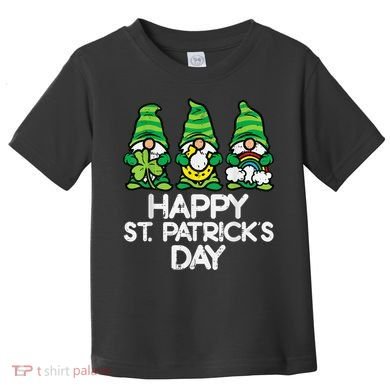 Happy St Patricks Day, St Paddys Day, Funny St Pattys Day Gnomes Toddler T-Shirt