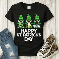 Happy St Patricks Day, St Paddys Day, Funny St Pattys Day Gnomes Women's T-Shirt thumb 3