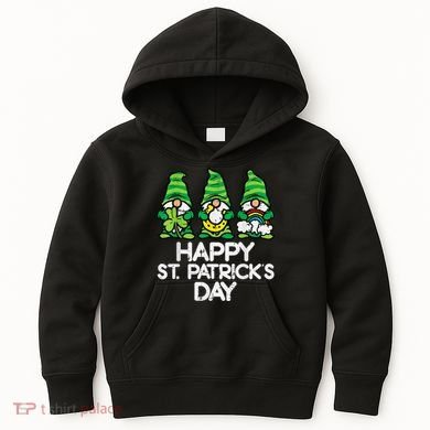 Happy St Patricks Day, St Paddys Day, Funny St Pattys Day Gnomes Kids Hoodie