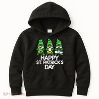Happy St Patricks Day, St Paddys Day, Funny St Pattys Day Gnomes Kids Hoodie thumb 0