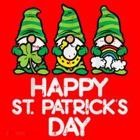 Happy St Patricks Day, St Paddys Day, Funny St Pattys Day Gnomes Santa Hat thumb 1