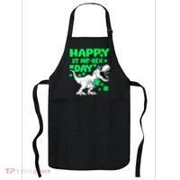 Happy St PaT Rex Dinosaur Saint Patrick's Day Apron thumb 0