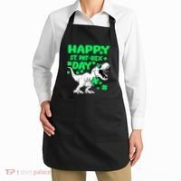 Happy St PaT Rex Dinosaur Saint Patrick's Day Apron thumb 2