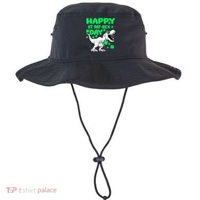 Happy St PaT Rex Dinosaur Saint Patrick's Day Bucket Hat