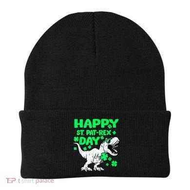 Happy St PaT Rex Dinosaur Saint Patrick's Day Beanie