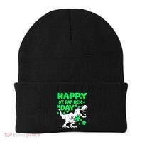 Happy St PaT Rex Dinosaur Saint Patrick's Day Beanie thumb 0