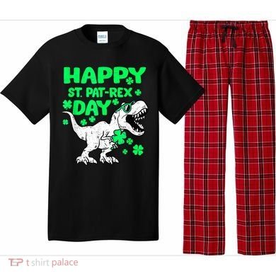 Happy St PaT Rex Dinosaur Saint Patrick's Day Pajama Set