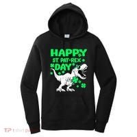 Happy St PaT Rex Dinosaur Saint Patrick's Day Women's Hoodie thumb 0