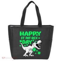 Happy St PaT Rex Dinosaur Saint Patrick's Day Tote Bag thumb 0