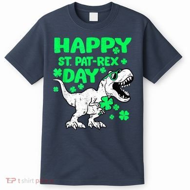 Happy St PaT Rex Dinosaur Saint Patrick's Day T-Shirt