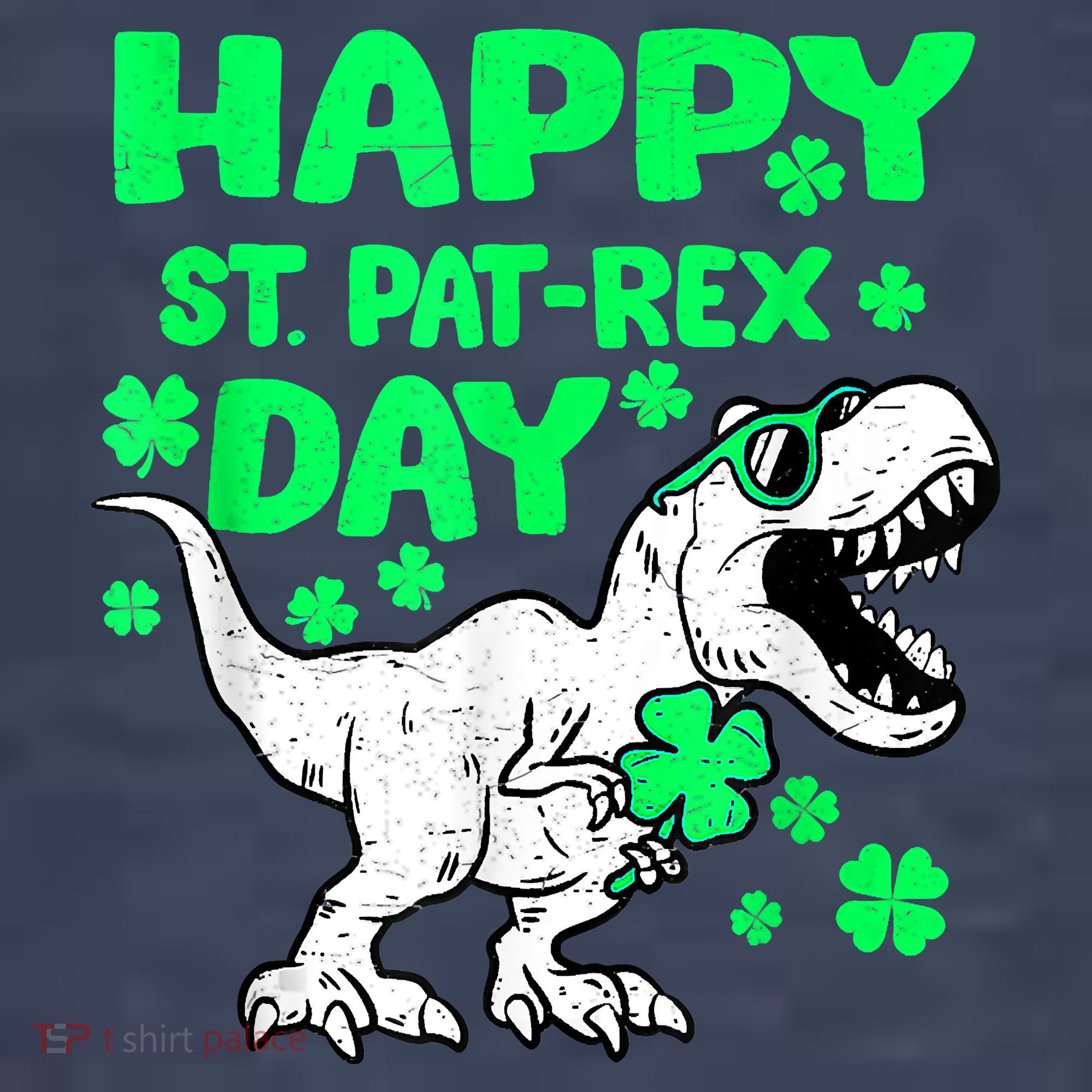 Happy St PaT Rex Dinosaur Saint Patrick's Day Women's T-Shirt