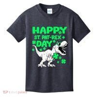 Happy St PaT Rex Dinosaur Saint Patrick's Day Kids T-Shirt thumb 0
