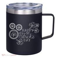 Happy St Patrick's Day Holiday Gift 12oz Stainless Steel Coffee Mug thumb 0