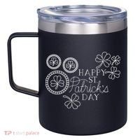 Happy St Patrick's Day Holiday Gift 12oz Stainless Steel Coffee Mug thumb 2
