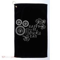 Happy St Patrick's Day Holiday Gift Golf Towel thumb 0