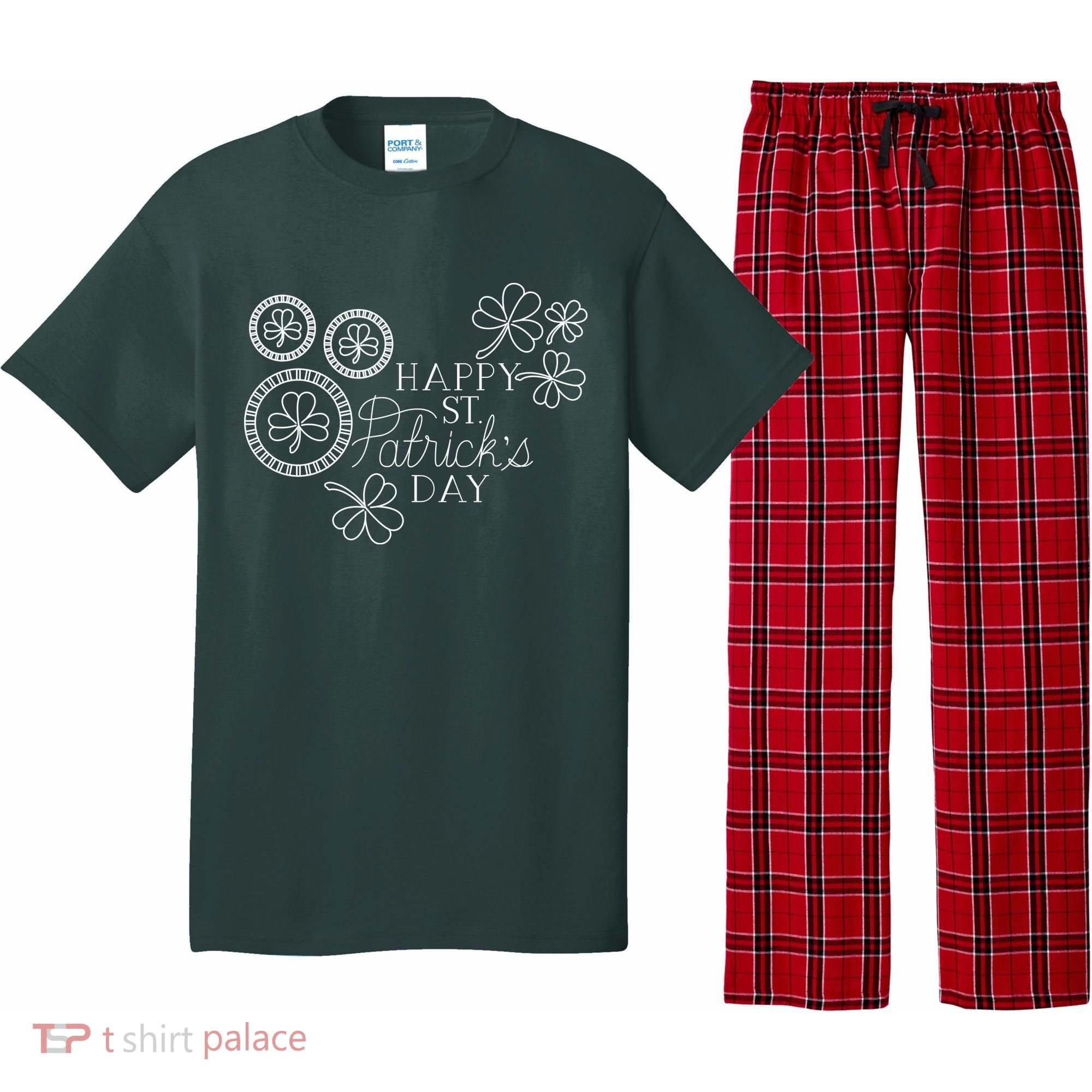 Happy St Patrick's Day Holiday Gift Pajama Set