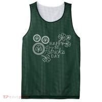Happy St Patrick's Day Holiday Gift Mesh Reversible Basketball Jersey Tank thumb 0
