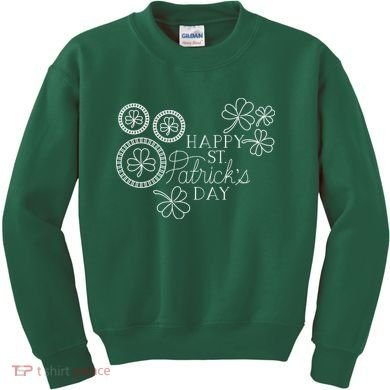 Happy St Patrick's Day Holiday Gift Kids Sweatshirt