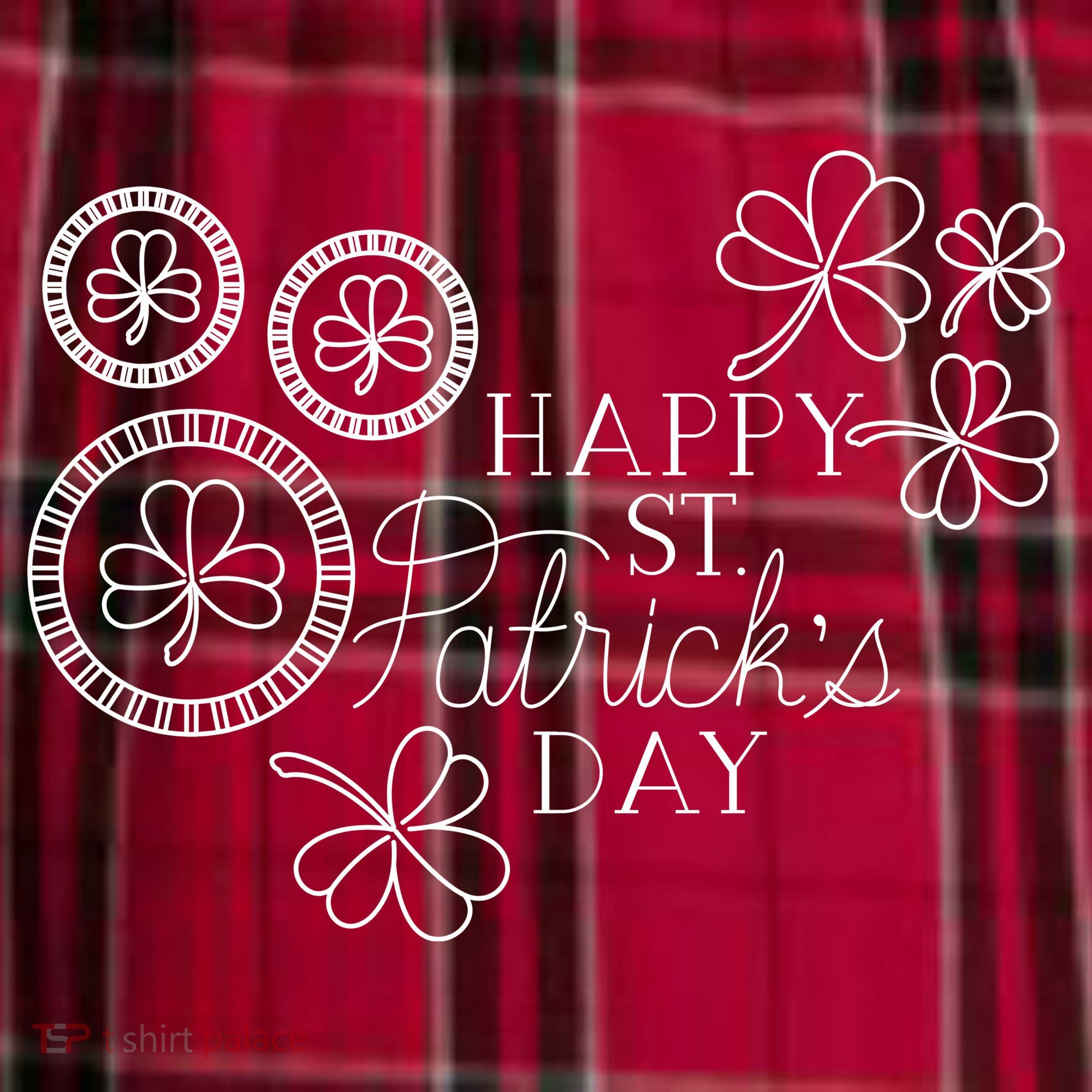 Happy St Patrick's Day Holiday Gift Men's Flannel Plaid Pajama Pants