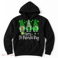 Happy Saint Patrick's Day Gnomes Shamrock Leprechaun Irish Happy Cute Hoodie thumb 0