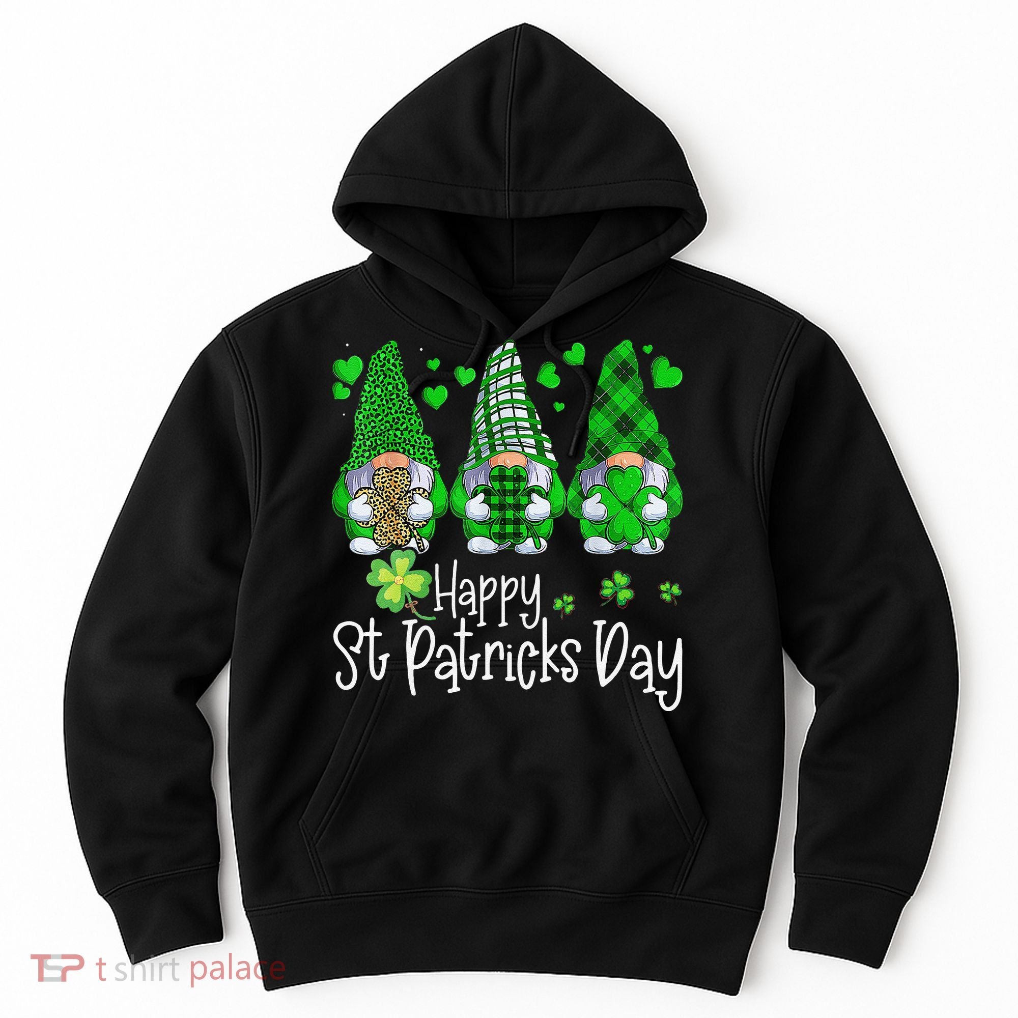Happy Saint Patrick's Day Gnomes Shamrock Leprechaun Irish Happy Cute Hoodie
