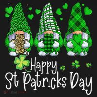Happy Saint Patrick's Day Gnomes Shamrock Leprechaun Irish Happy Cute Women's Hoodie thumb 2