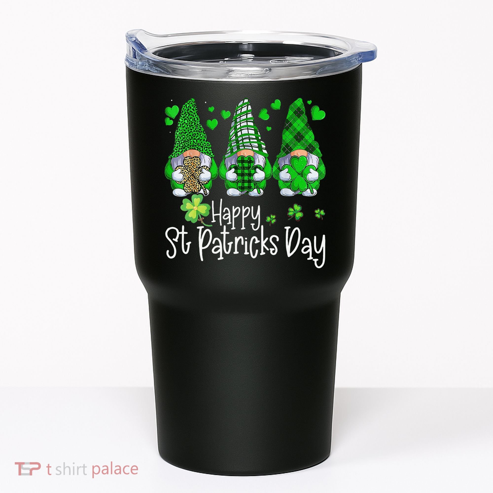 Happy Saint Patrick's Day Gnomes Shamrock Leprechaun Irish Happy Cute Tumbler