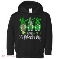 Happy Saint Patrick's Day Gnomes Shamrock Leprechaun Irish Happy Cute Toddler Hoodie thumb 0