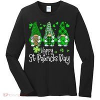 Happy Saint Patrick's Day Gnomes Shamrock Leprechaun Irish Happy Cute Women's Long Sleeve Shirt thumb 0