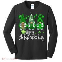 Happy Saint Patrick's Day Gnomes Shamrock Leprechaun Irish Happy Cute Kids Long Sleeve Shirt thumb 0