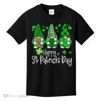 Happy Saint Patrick's Day Gnomes Shamrock Leprechaun Irish Happy Cute Kids T-Shirt thumb 0