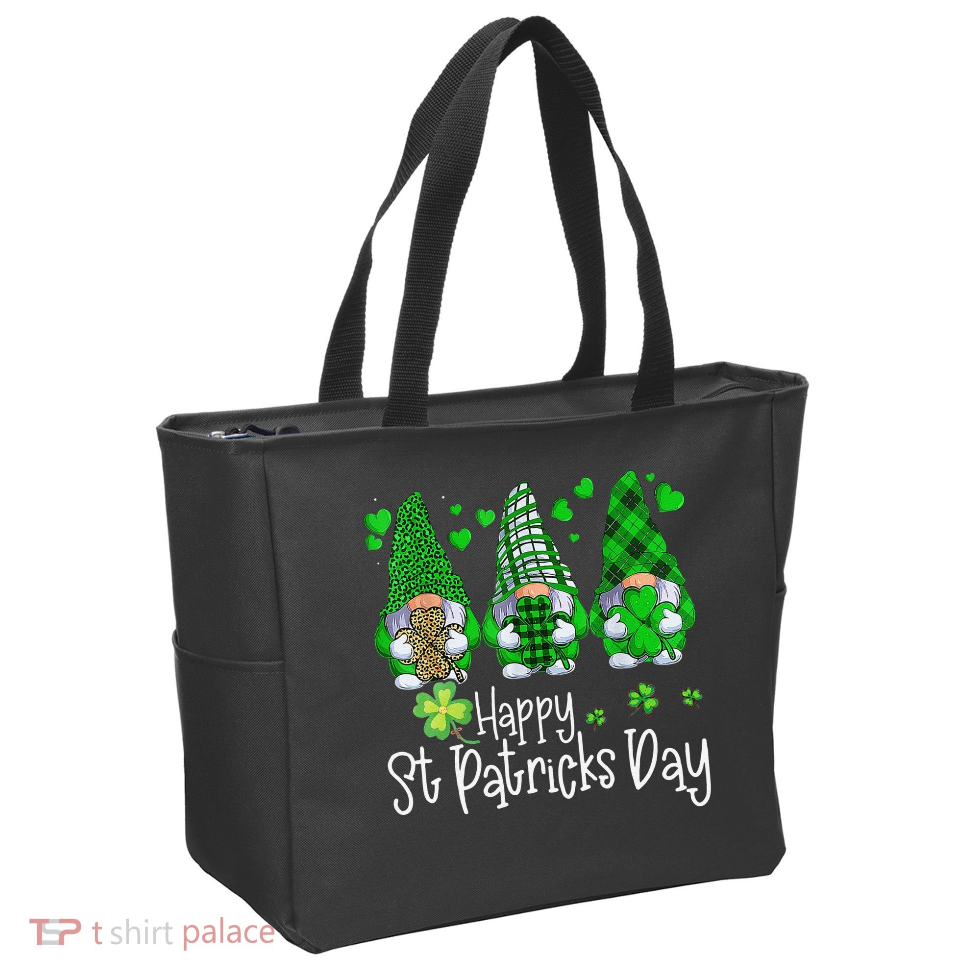 Happy Saint Patrick's Day Gnomes Shamrock Leprechaun Irish Happy Cute Tote Bag