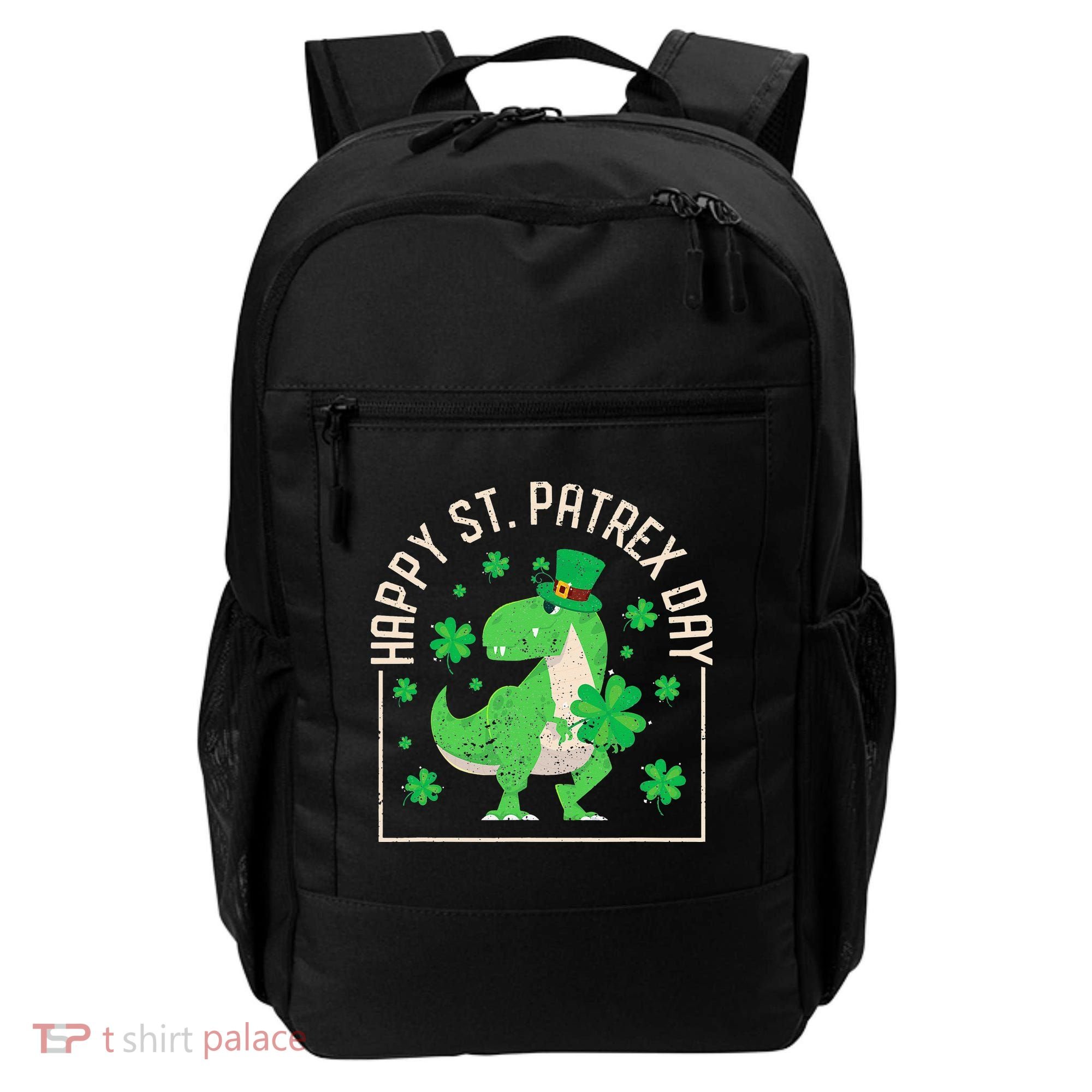 Happy St Patrex Day Funny Irish T-Rex Saint Patricks Dino Backpack