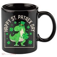 Happy St Patrex Day Funny Irish T-Rex Saint Patricks Dino 11oz C Handle Ceramic Mug thumb 0