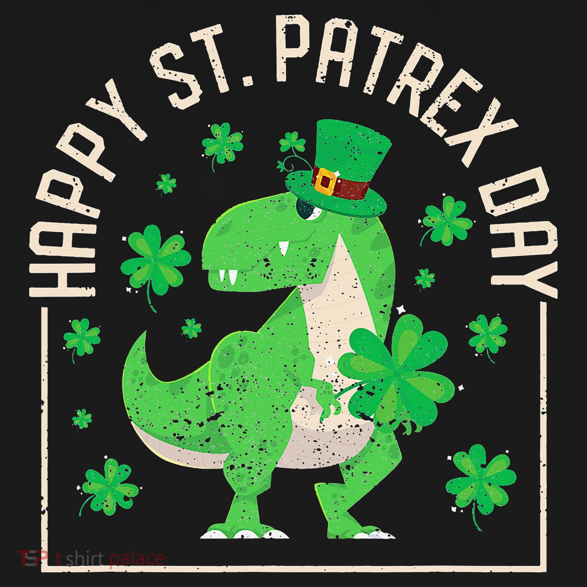 Happy St Patrex Day Funny Irish T-Rex Saint Patricks Dino Women's Tank Top