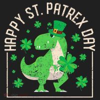 Happy St Patrex Day Funny Irish T-Rex Saint Patricks Dino Hat thumb 2
