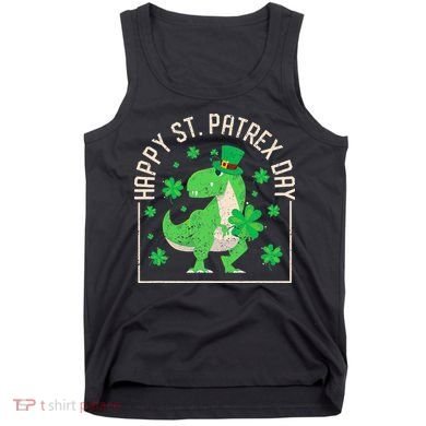 Happy St Patrex Day Funny Irish T-Rex Saint Patricks Dino Tank Top