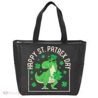 Happy St Patrex Day Funny Irish T-Rex Saint Patricks Dino Tote Bag thumb 0