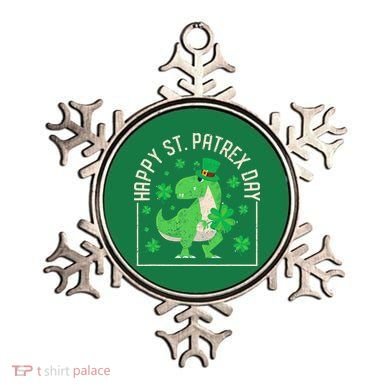 Happy St Patrex Day Funny Irish T-Rex Saint Patricks Dino Ornament