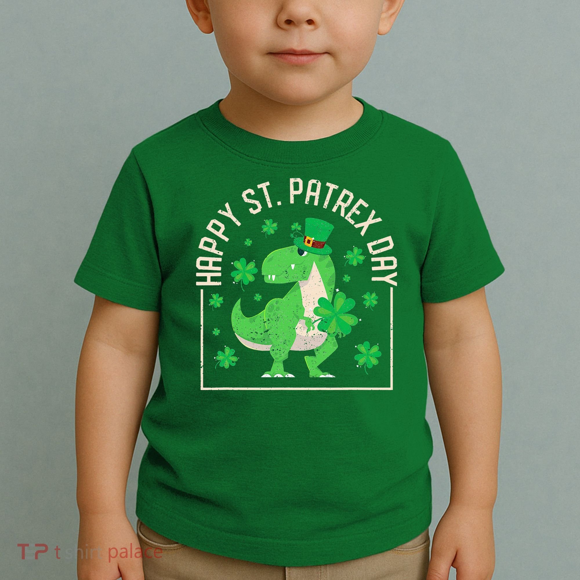 Happy St Patrex Day Funny Irish T-Rex Saint Patricks Dino Toddler T-Shirt