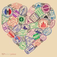 Heart Shaped Passport Travel Stamp Tote Bag thumb 4