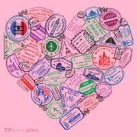 Heart Shaped Passport Travel Stamp Coaster thumb 2