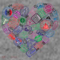 Heart Shaped Passport Travel Stamp Toddler Hoodie thumb 2