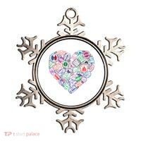 Heart Shaped Passport Travel Stamp Ornament thumb 0
