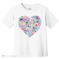 Heart Shaped Passport Travel Stamp Toddler T-Shirt thumb 0