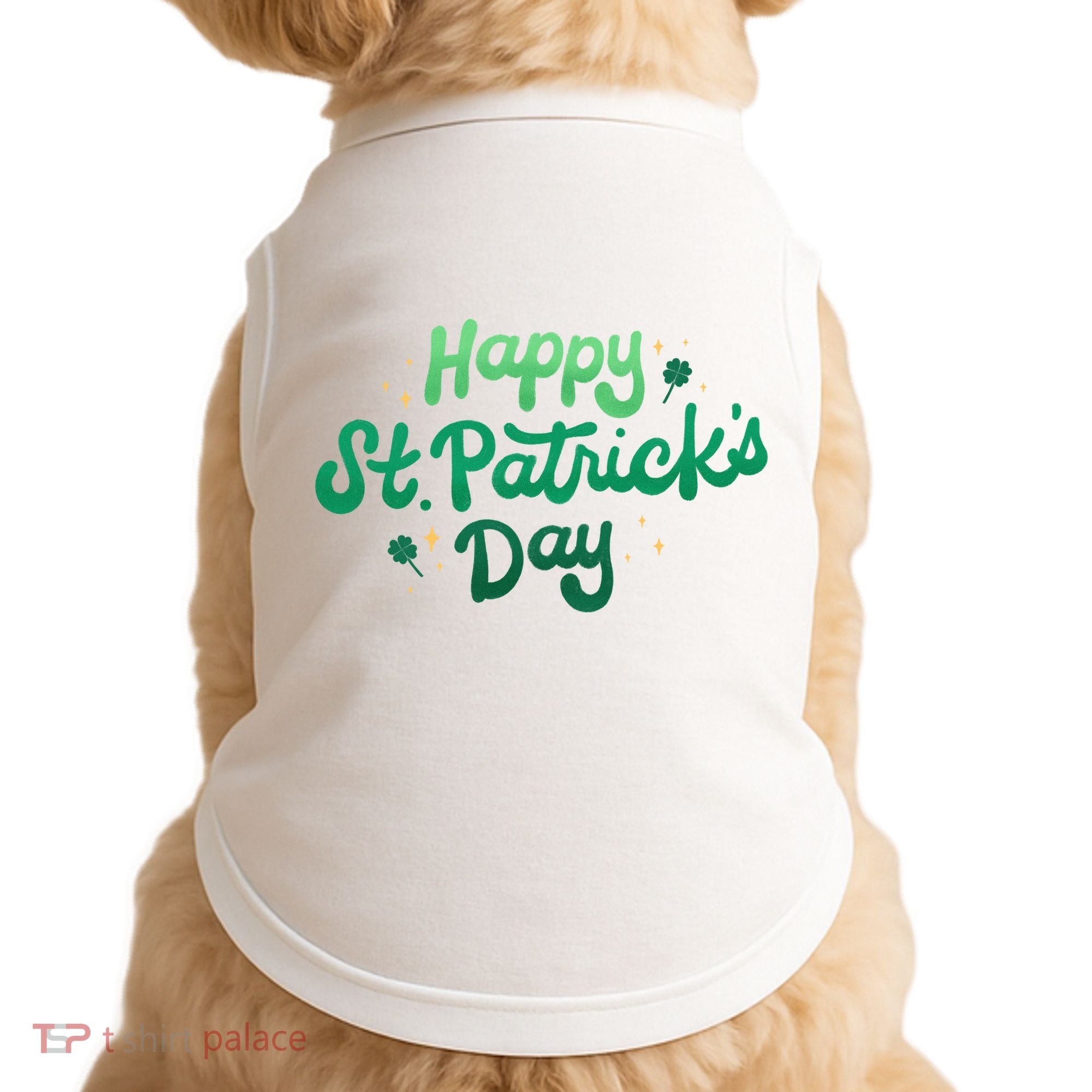 Happy St Patrick's Day Holiday Gift Doggie Tank