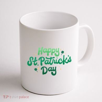 Happy St Patrick's Day Holiday Gift Coffee Mug back