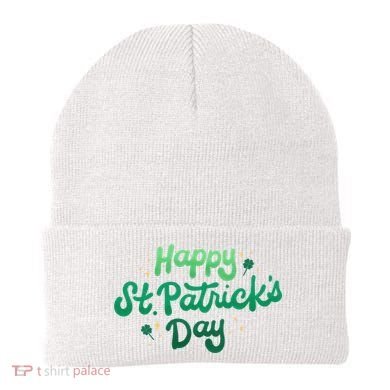 Happy St Patrick's Day Holiday Gift Beanie